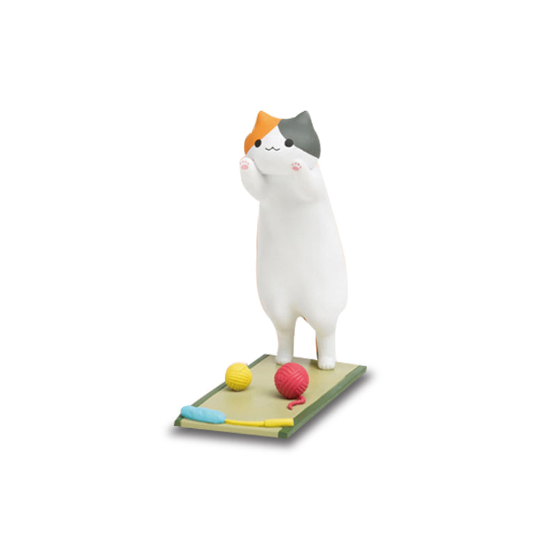 Adorable phone holder designed in the shape of a cat.